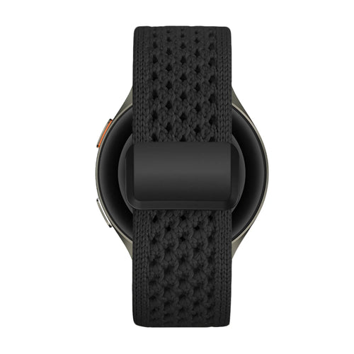 Bandz Oppo Watch X2 Mini Vintage Nylon Strap (Black)