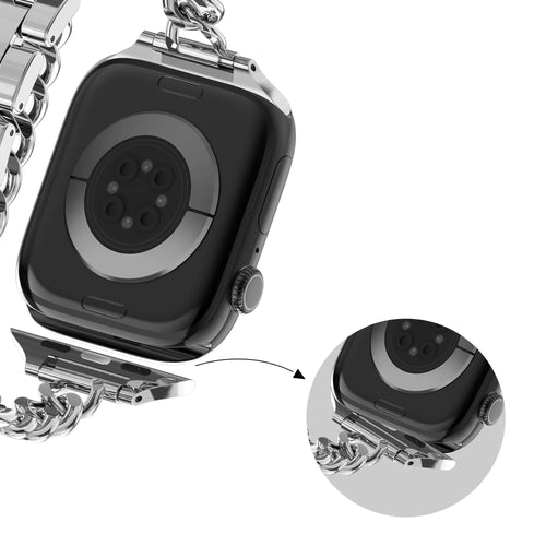 Bandz Apple Watch Steel Strap 'Double Tour' (Silver)