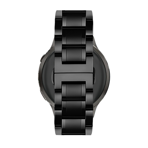 Bandz Correa acero con eslabones 'Deluxe' Garmin Forerunner 255s (negro)