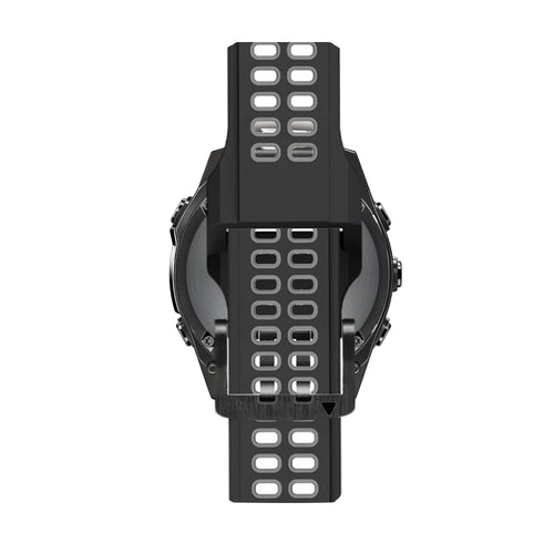 Bandz Garmin Instinct Buckled Sport Strap (Black/Grey)