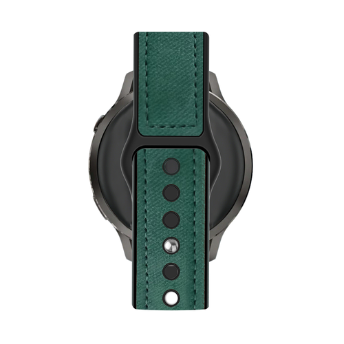 Bandz Garmin Approach J1 Leather Strap 'Hybrid' (Green)