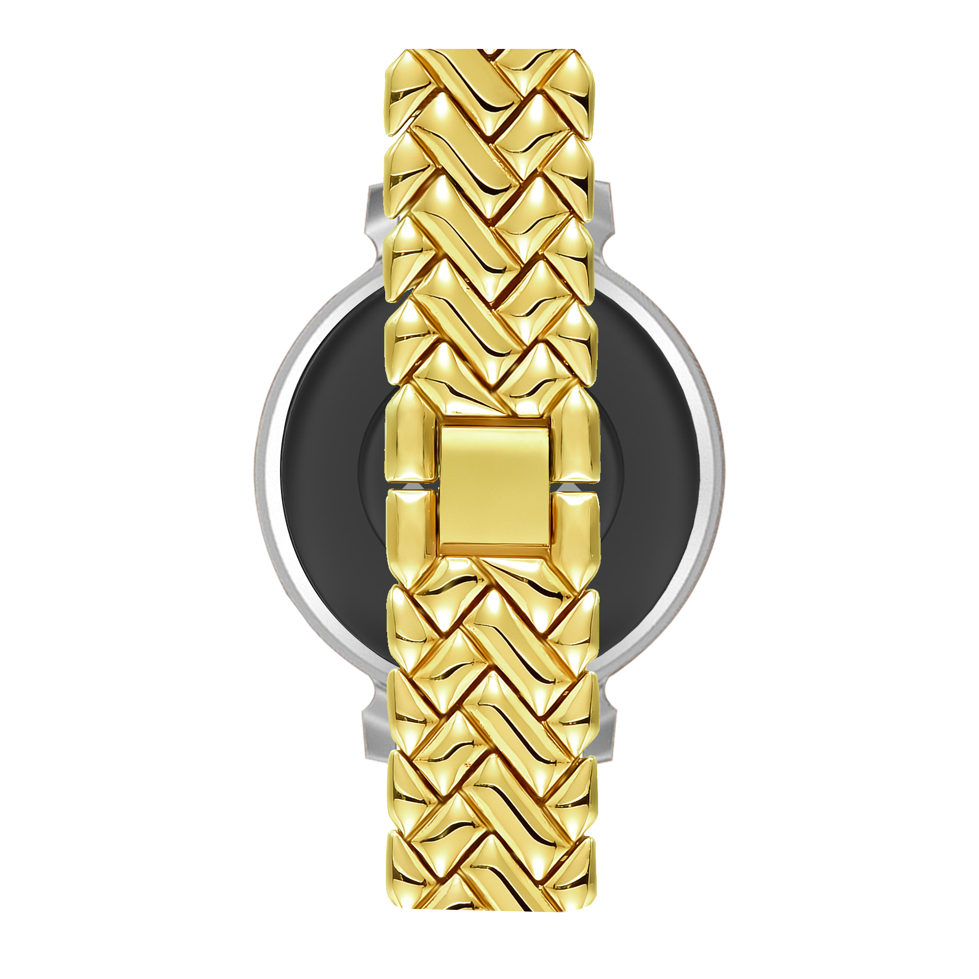 Bandz Pebble Round 2 - 14mm Metal Strap 'V-Type' (Gold)