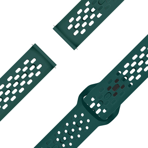 Bandz Garmin Vivomove Sport Silicone Strap 'Air' (Dark Green)