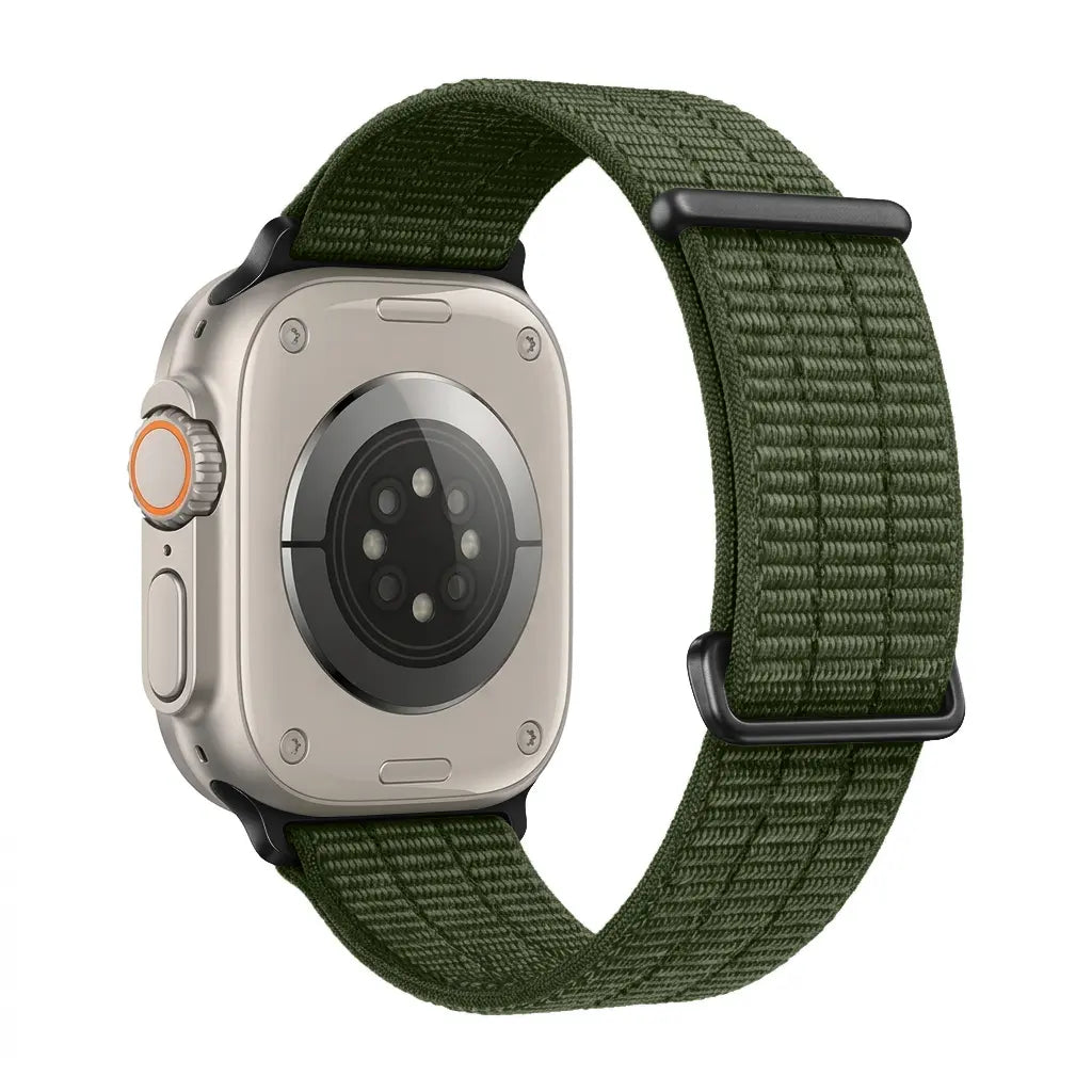 Correa nylon air Apple Watch (verde oscuro)