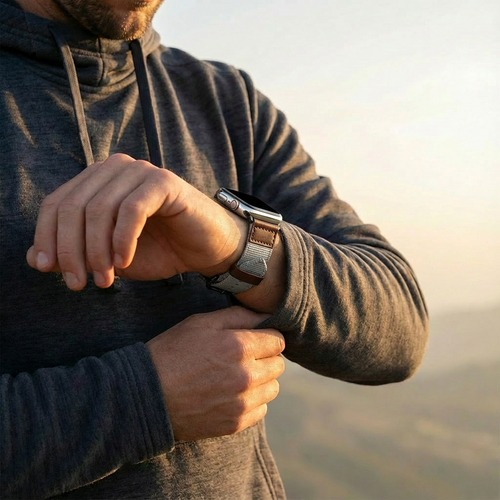 Correa canvas Apple Watch Ultra (gris)