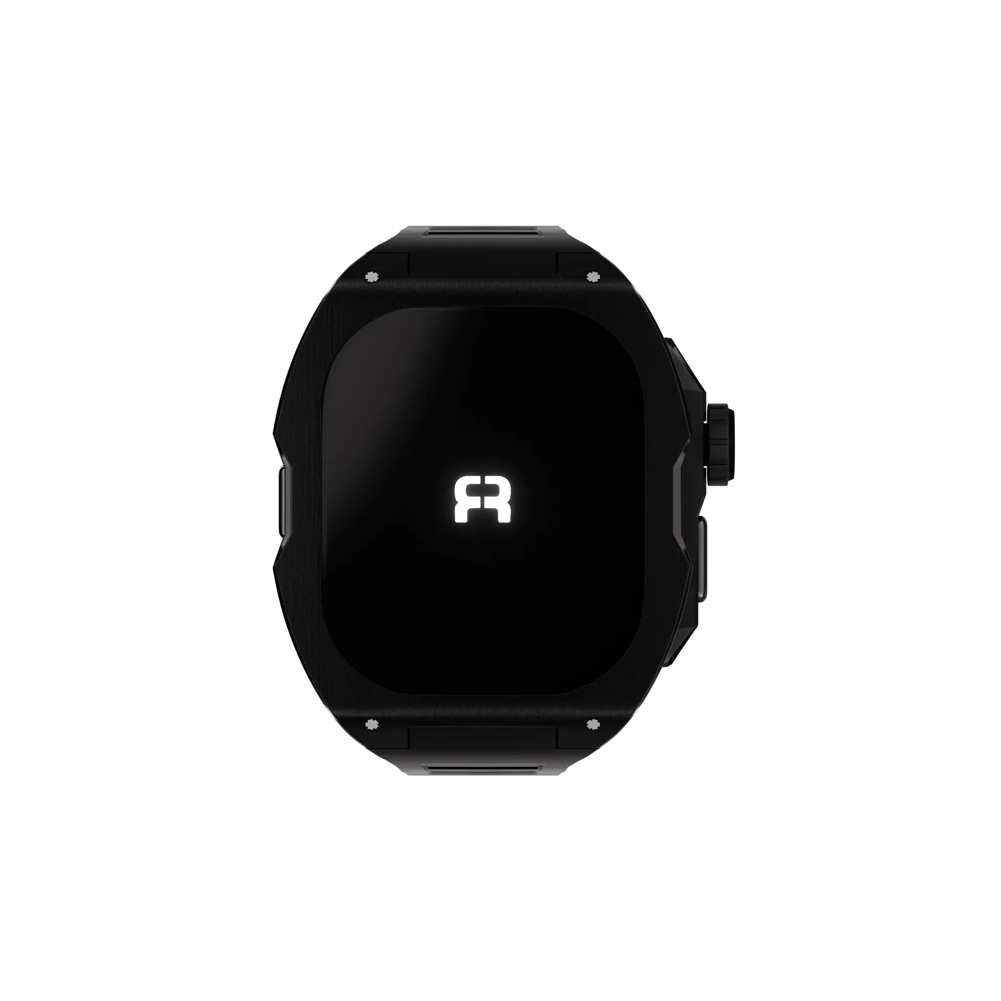 Reqior Apple Watch Ultra Case with Rubber Strap (Black)
