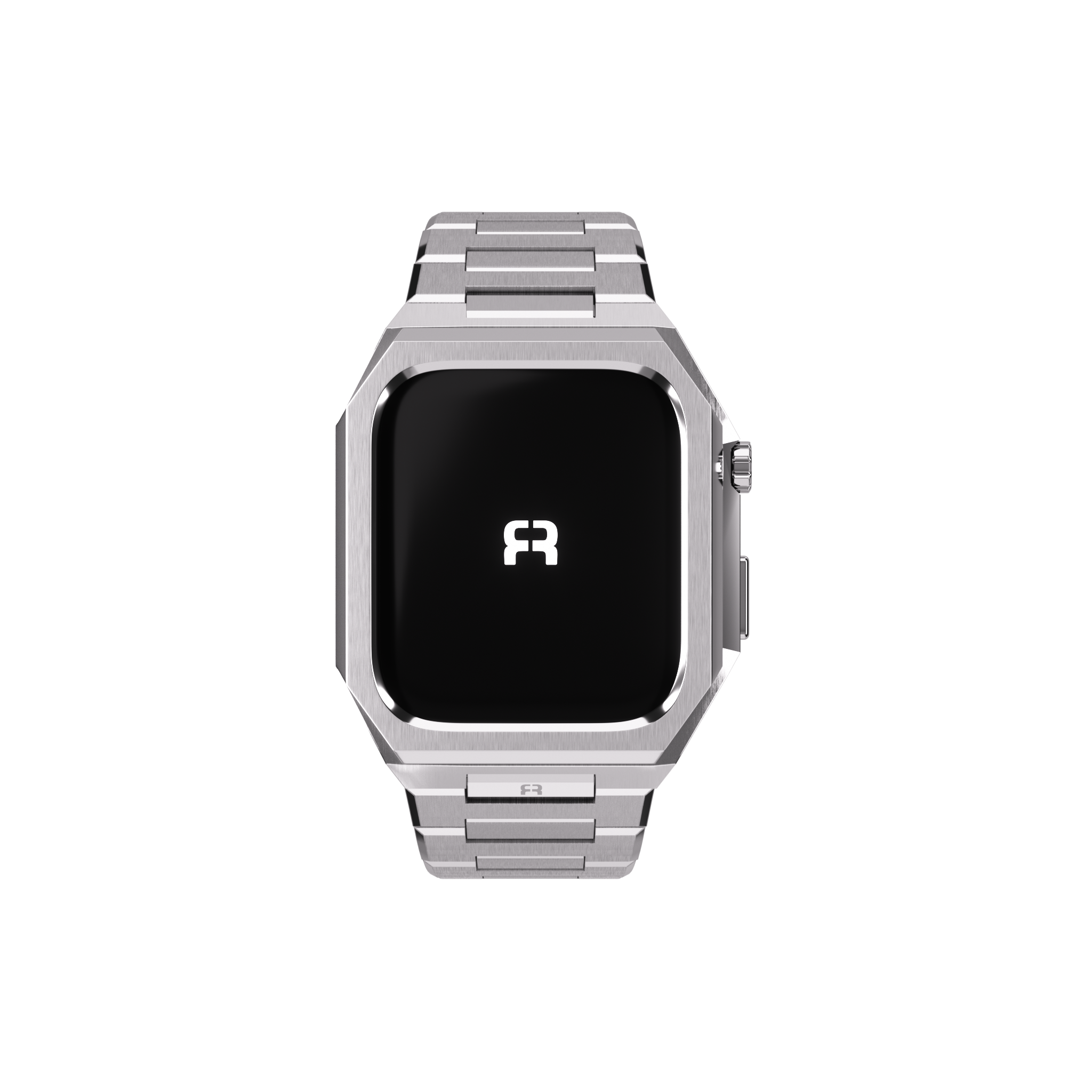 Reqior Funda con correa de acero 'Nautilus' Apple Watch 45mm (plateado)