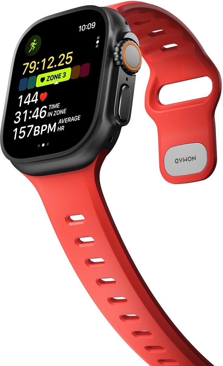 Nomad Apple Watch Silicone Tempo Strap (Coral)