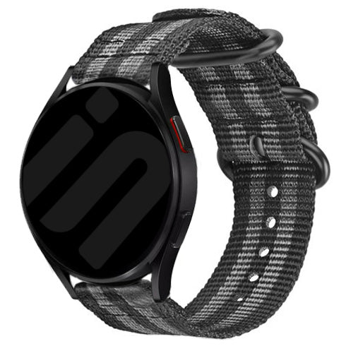 Correa nylon con hebilla Suunto Race 2 (negro/gris)