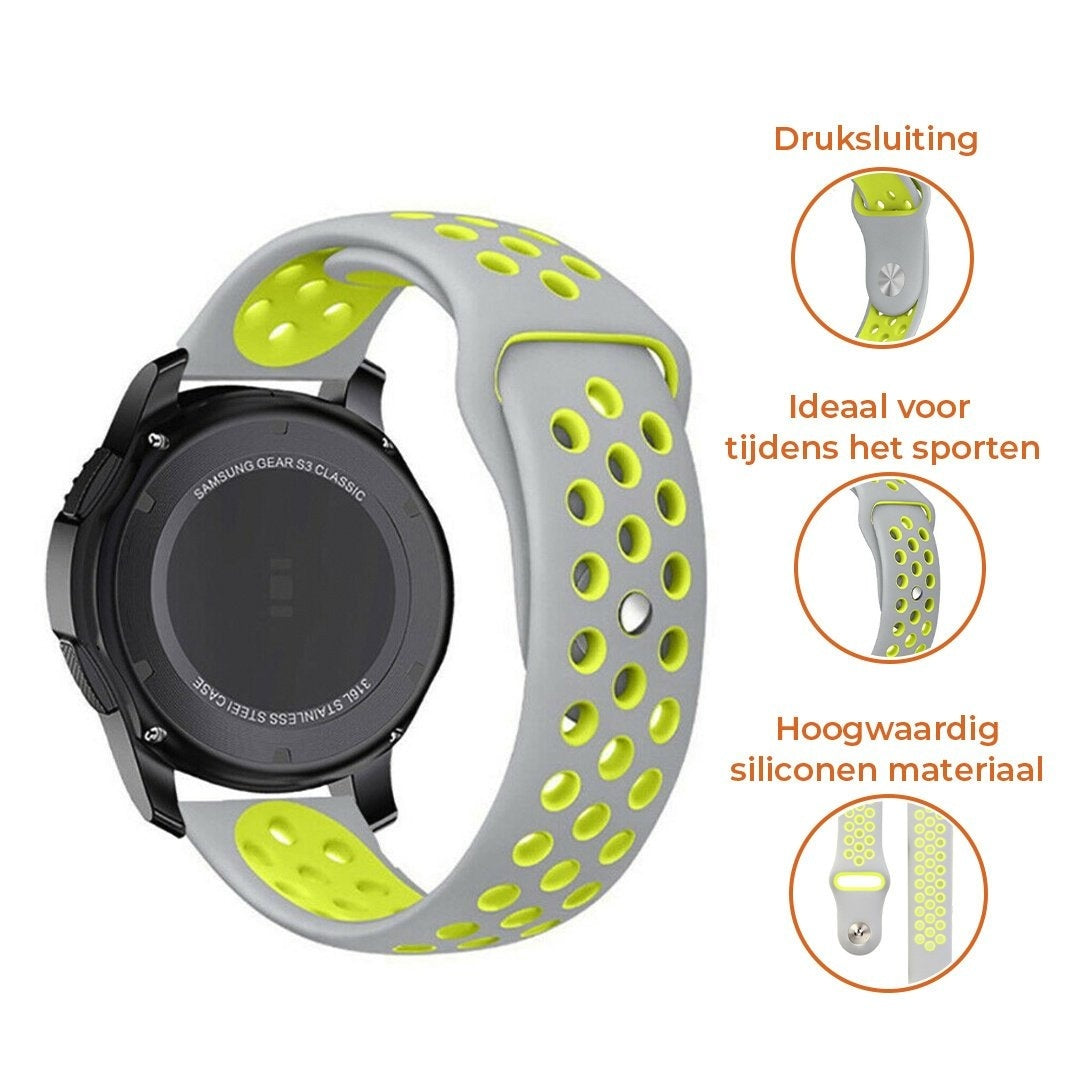 Suunto 9 Peak Sport Strap (Grey/Yellow)