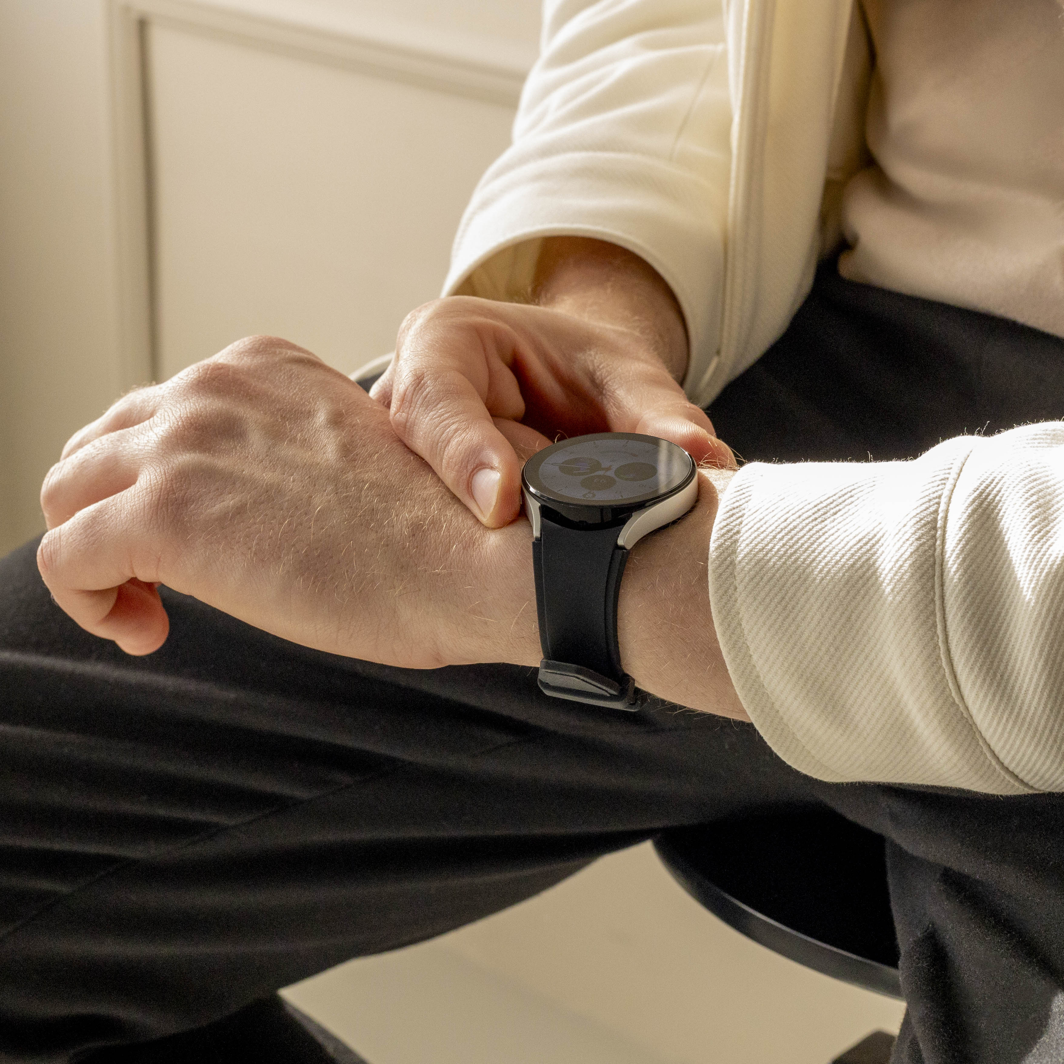 Correa silicona ajuste perfecto Samsung Galaxy Watch 6 - 40mm (negro)