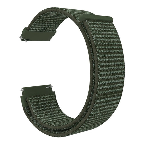 Correa nylon Fossil Gen 5e - 42mm (verde oscuro)