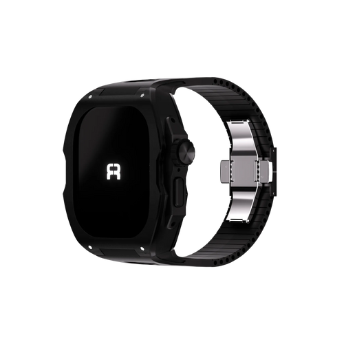 Reqior Funda con correa de goma Apple Watch Ultra (negro)