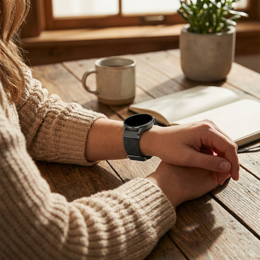 Bandz Garmin Forerunner 255s Adjustable Braided Strap (Black)