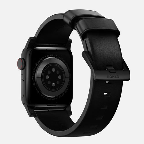 Nomad Correa cuero moderna Apple Watch (negro)