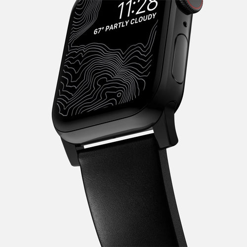 Nomad Correa cuero moderna Apple Watch (negro)