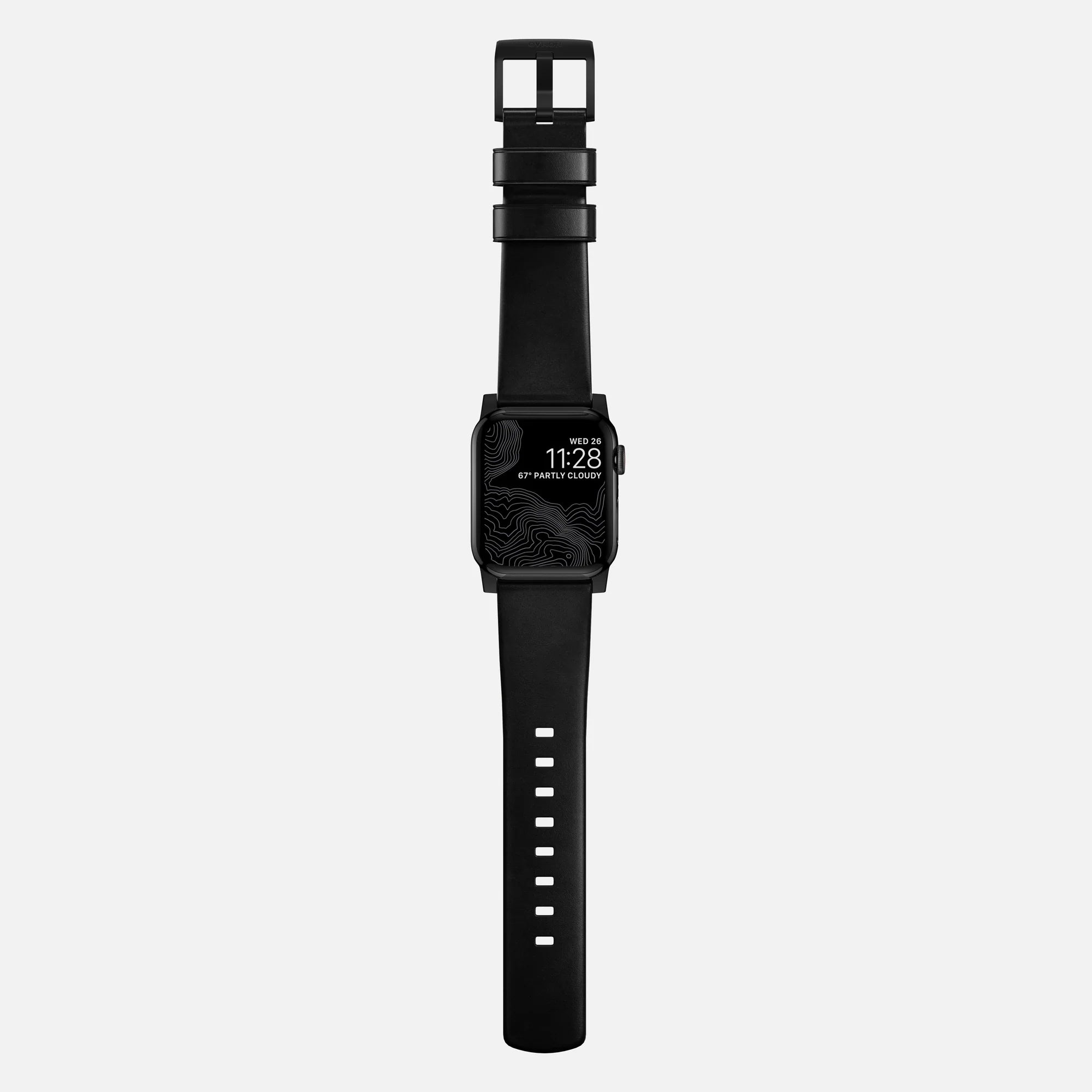 Nomad Modern Apple Watch Leather Strap (Black)