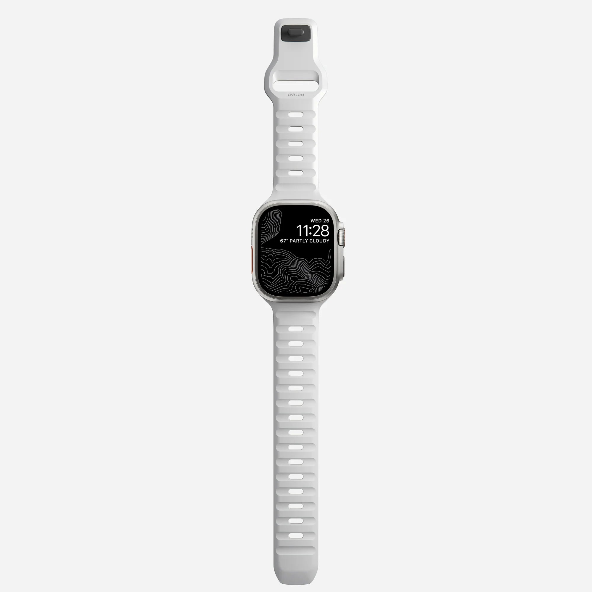 Nomad Correa silicona deportiva Apple Watch (blanco)