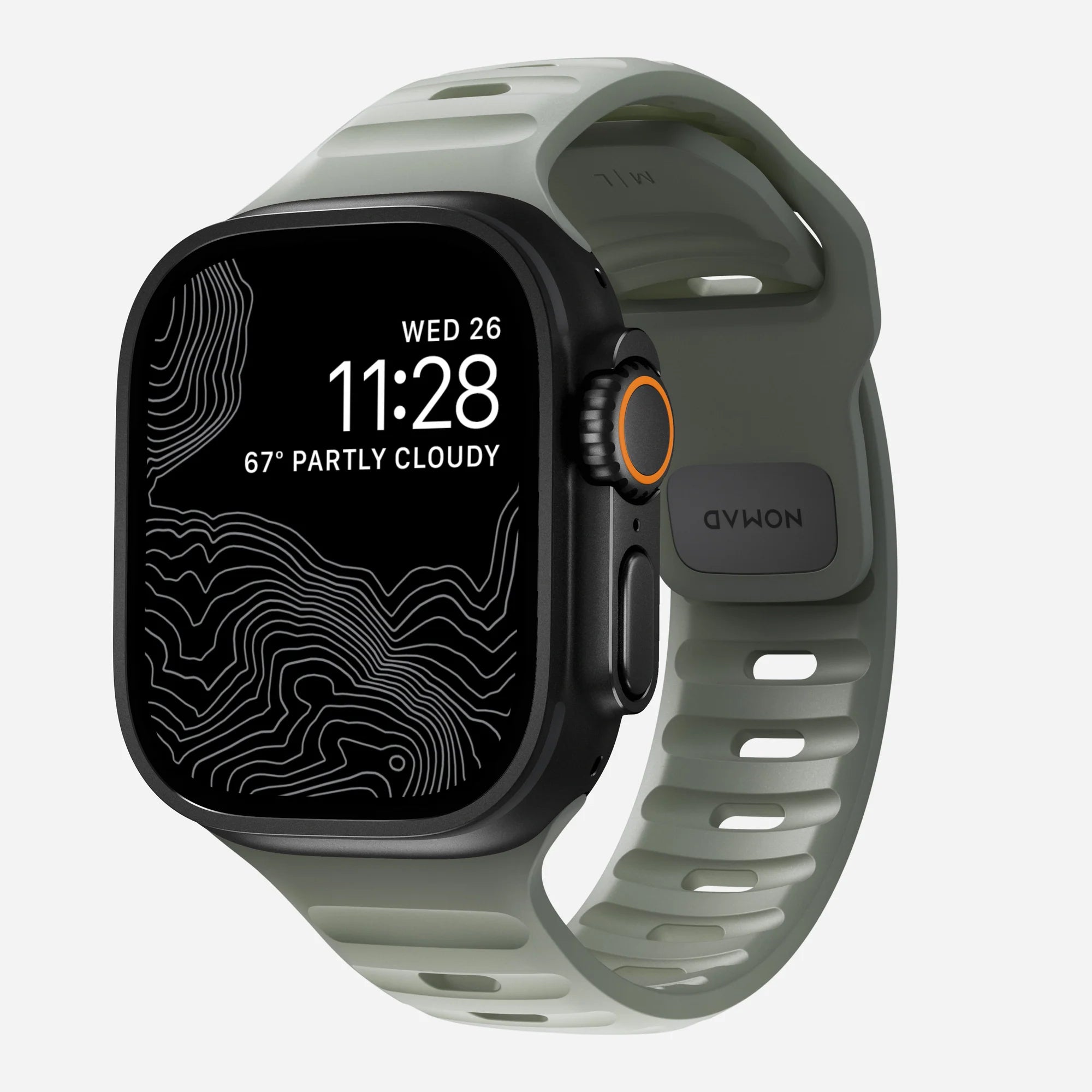 Nomad Correa silicona deportiva Apple Watch (roca costera)