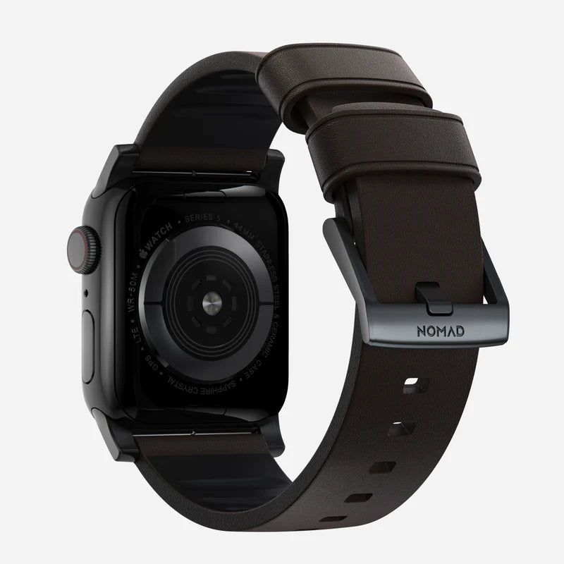 Nomad Correa hibrida Apple Watch Active Pro (marrón/negro)