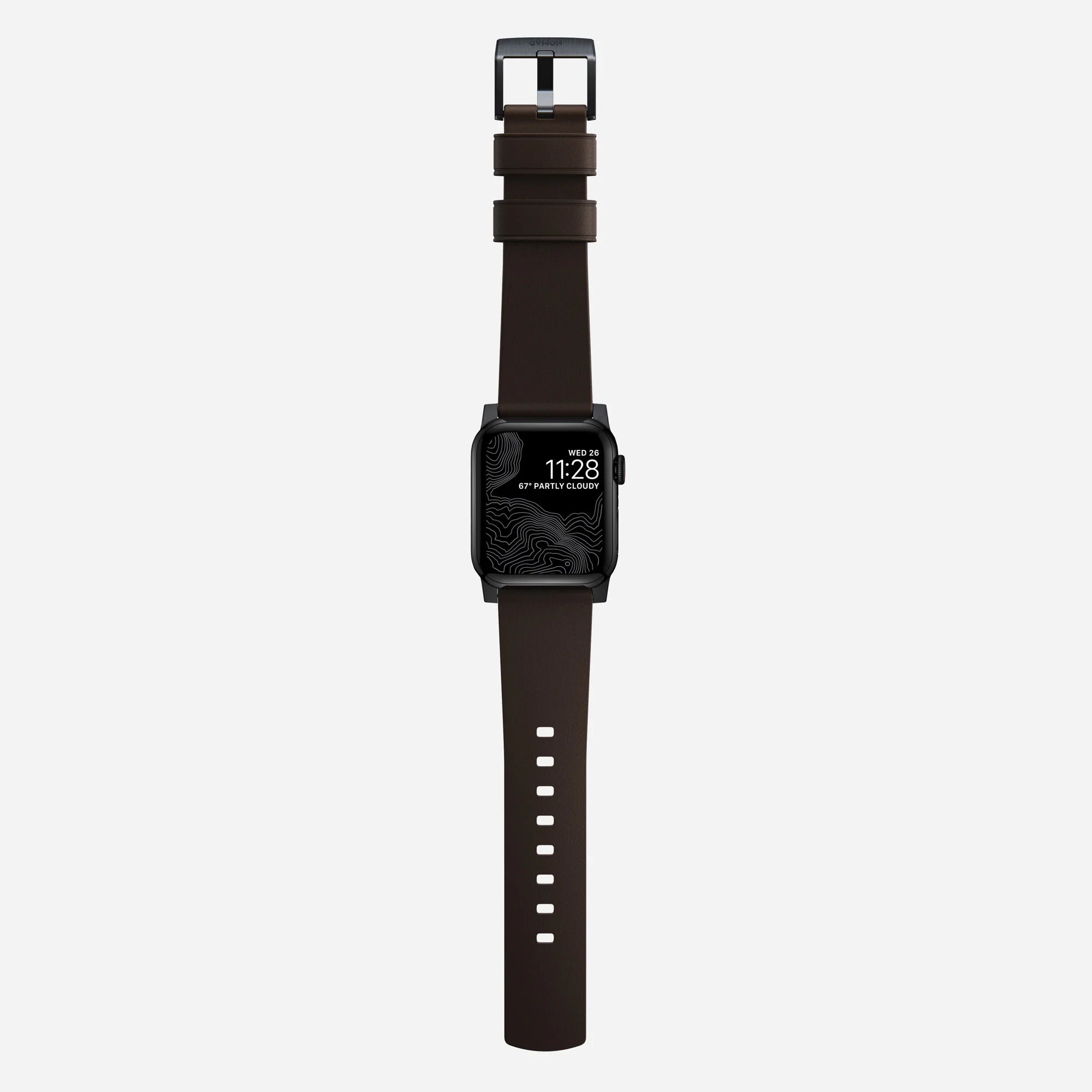 Nomad Correa hibrida Apple Watch Active Pro (marrón/negro)
