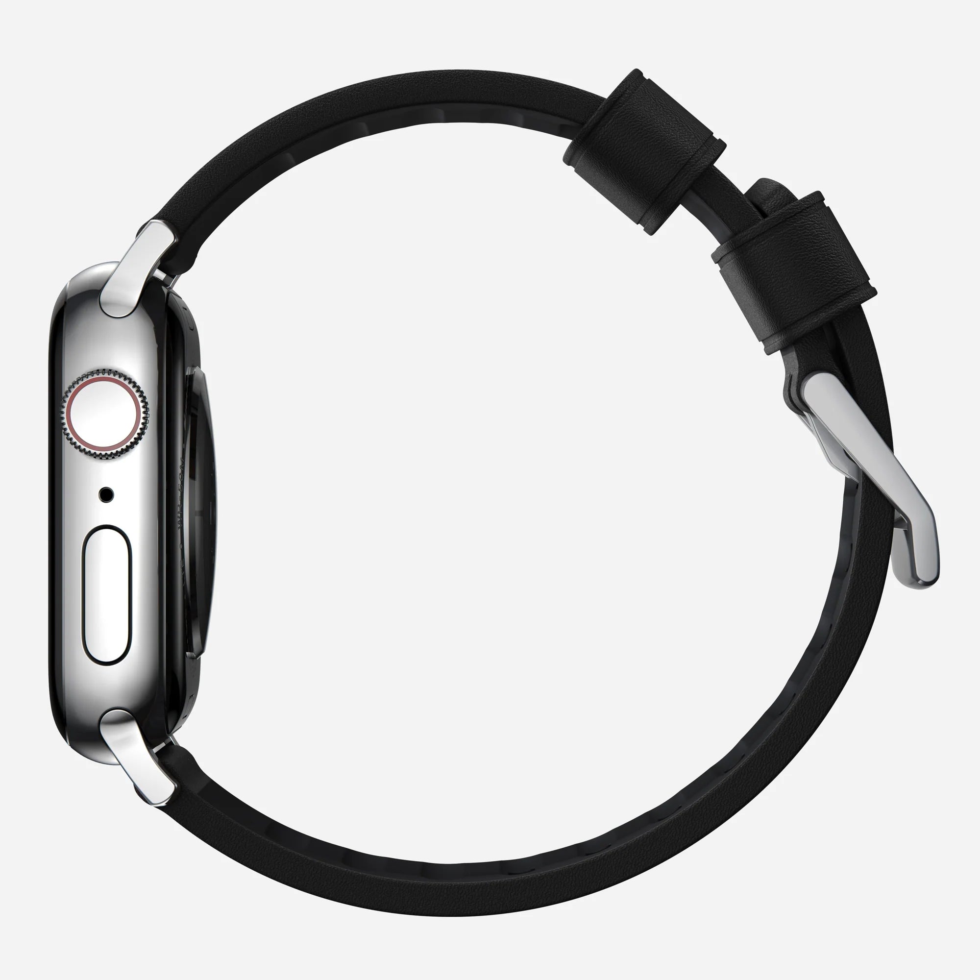 Nomad Correa hibrida Apple Watch Active Pro (negro/plateado)