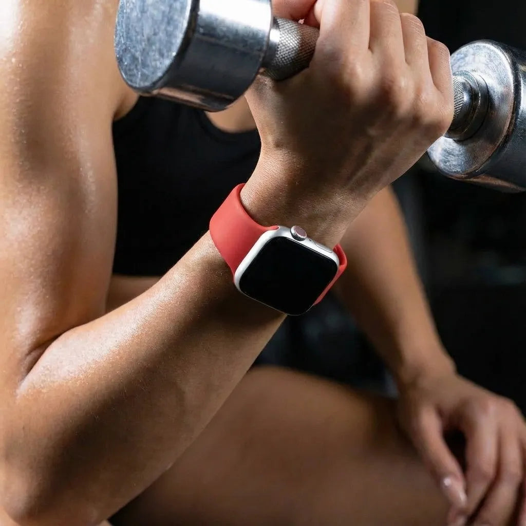 Correa silicona Apple Watch (roja)