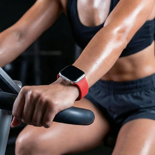 Correa silicona Apple Watch (roja)