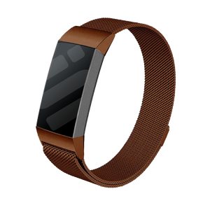 Correa milanese Fitbit Charge 3 (marrón)