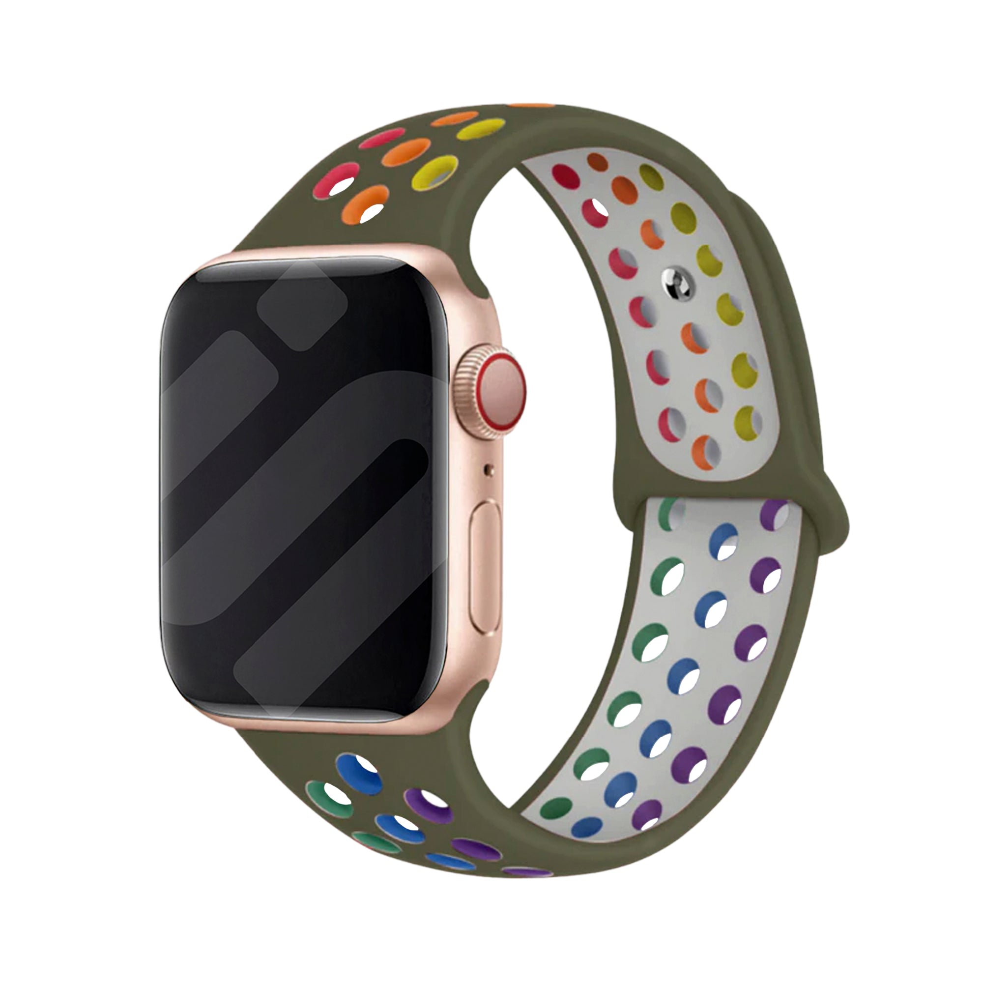 Correa Apple Watch Sport (oliva/arcoiris)