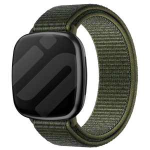 Correa nylon Fitbit Versa 3 (verde)