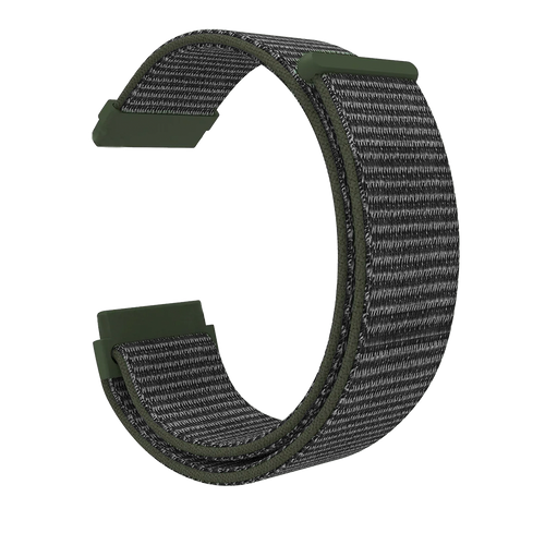 Correa nylon Fitbit Versa 3 (gris- verde)