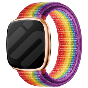 Correa nylon Fitbit Sense (arcoíris)