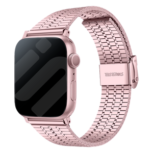 Correa acero inoxidable Apple Watch (rosa)