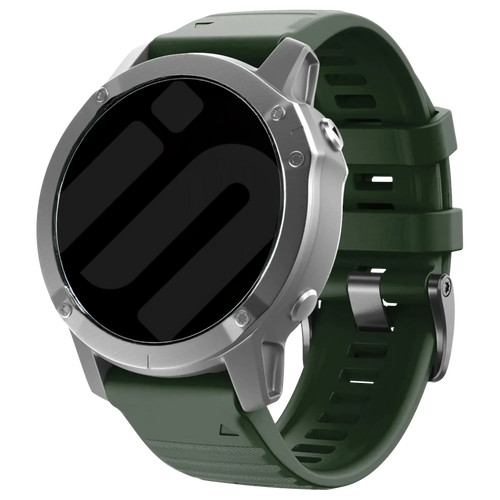 Correa silicona Garmin Instinct 3 - 50mm (verde oscuro)