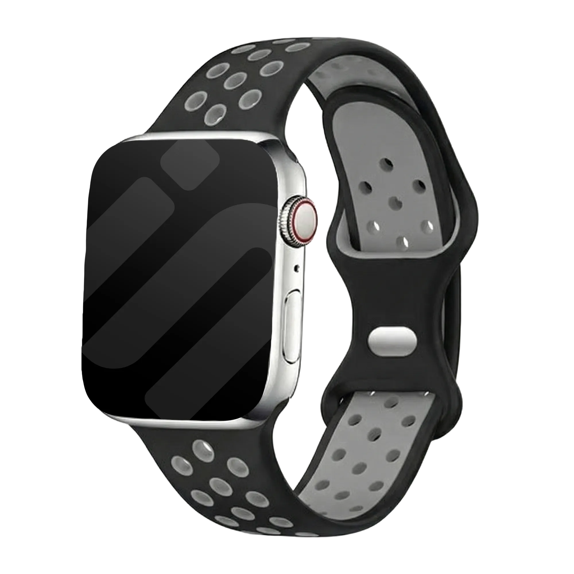 Correa Apple Watch deportiva (negra/gris)