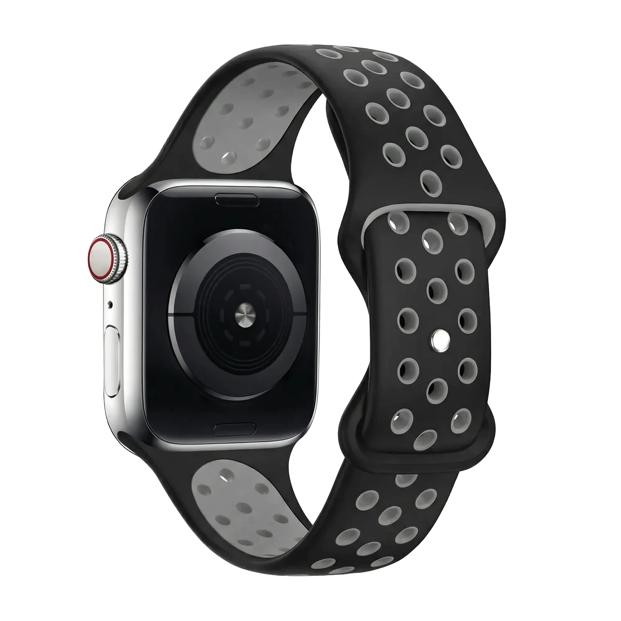 Correa Apple Watch deportiva (negra/gris)
