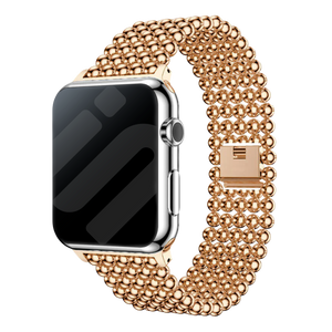 Correa de cuentas acero Apple Watch (oro rosa)