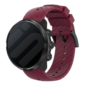Suunto 9 (Baro) Silicone Strap (Burgundy)