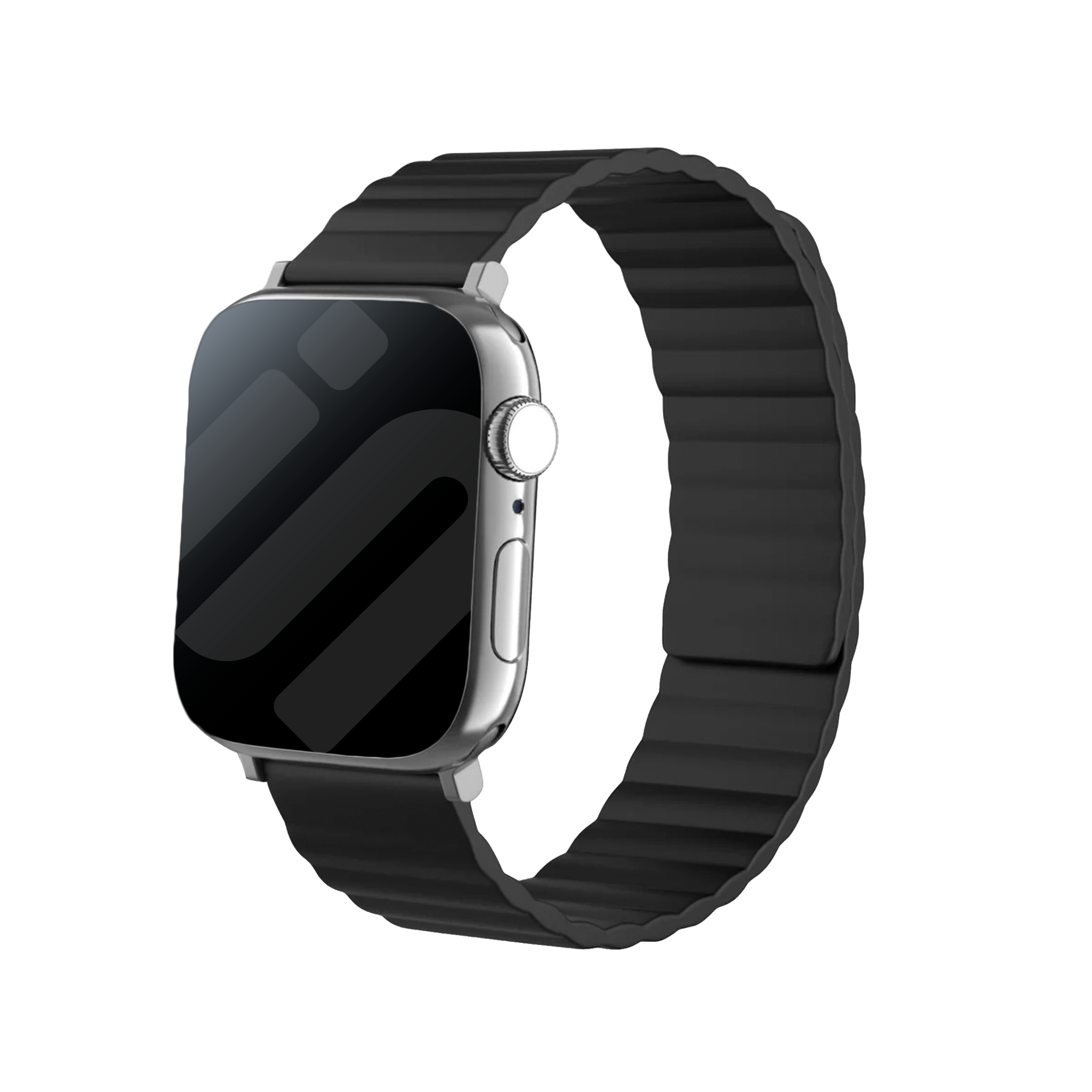 Correa silicona magnético Apple Watch (negro)