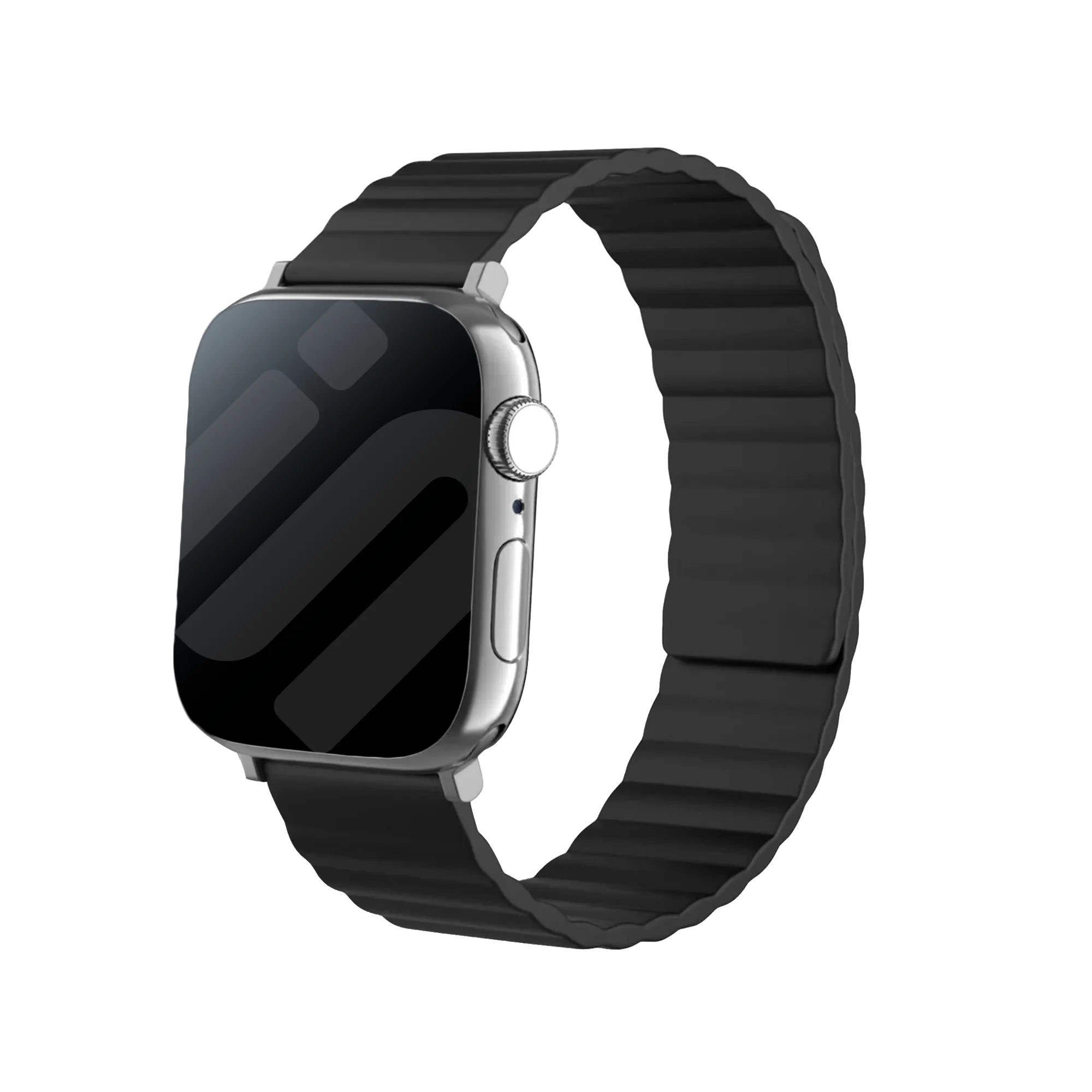 Correa silicona magnético Apple Watch (negro)