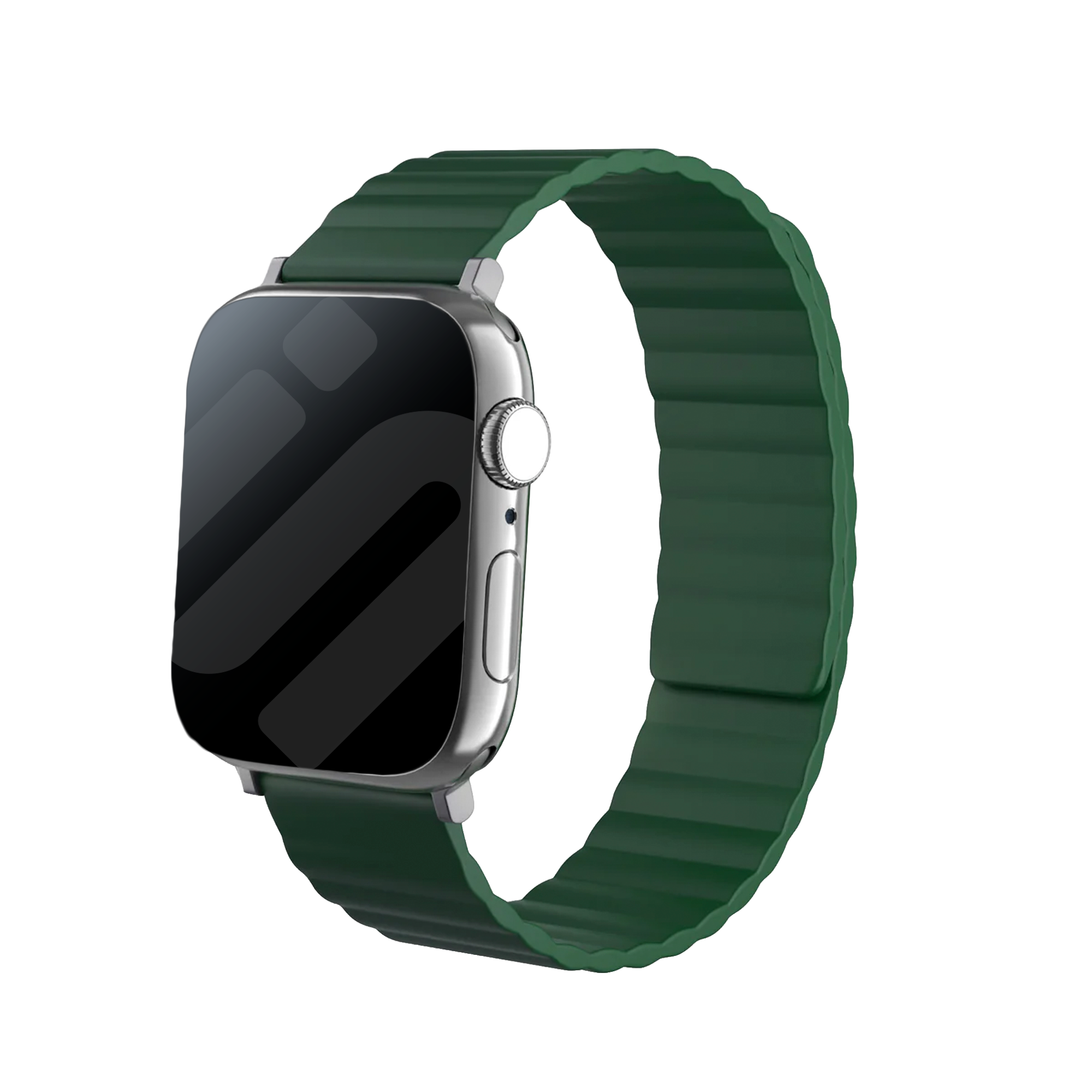 Correa silicona magnético Apple Watch (verde)