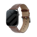 Correa de cuero Apple Watch Grano de cocodrilo (marrón)