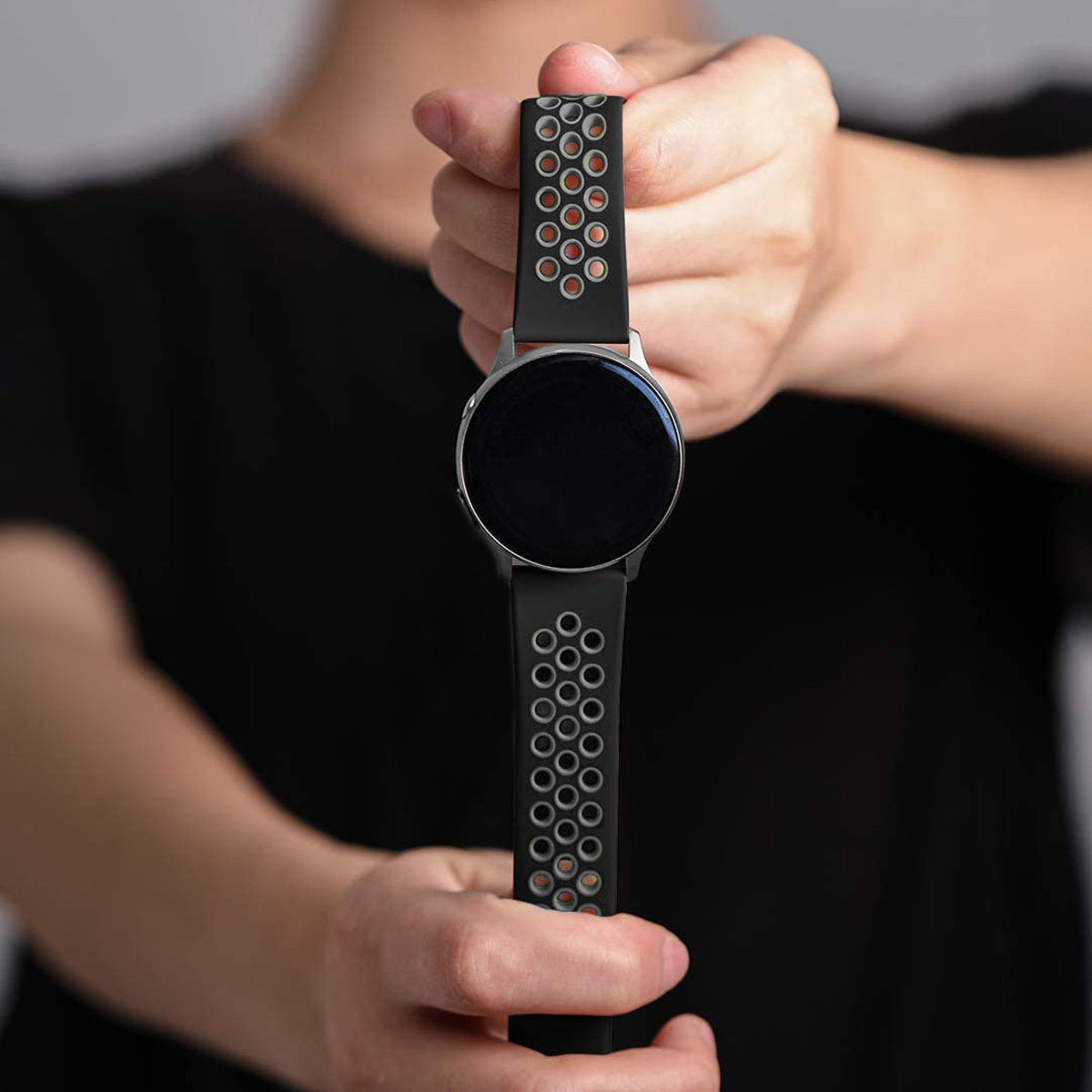 Correa deportiva Samsung Galaxy Watch 4 Classic 46mm (negra/gris)