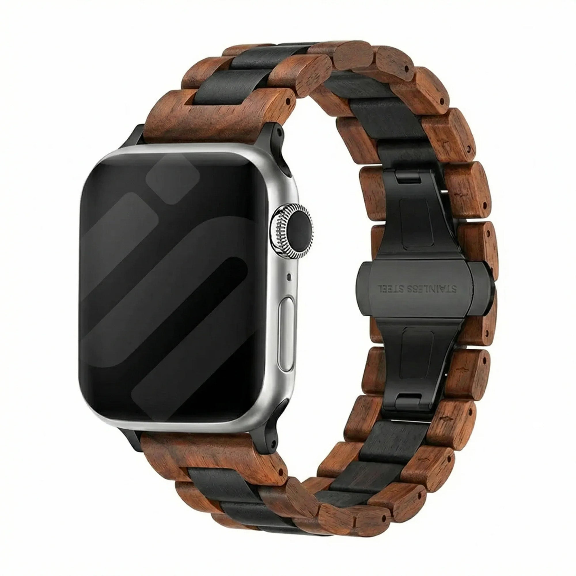 Apple Watch Ultra Wood Strap (Auburn/Black)