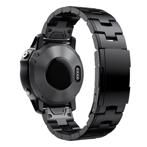 Correa titanio Garmin Quatix 3 / 6x / 7x Solar (negro)