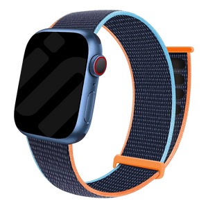 Correa nylon con hebilla Apple Watch (azul oscuro)