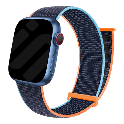 Correa nylon con hebilla Apple Watch (azul oscuro)