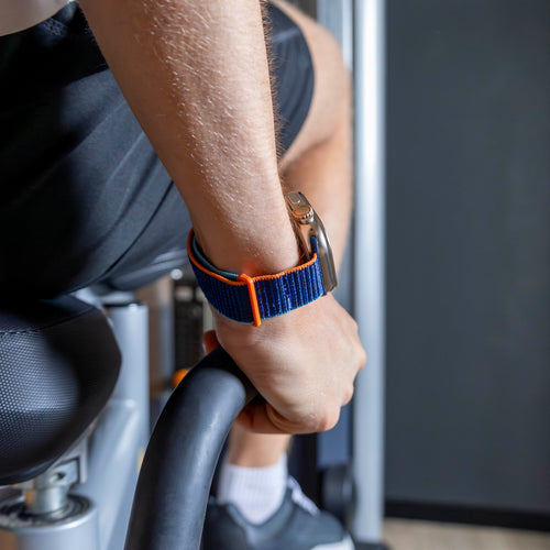 Correa nylon con hebilla Apple Watch (azul oscuro)