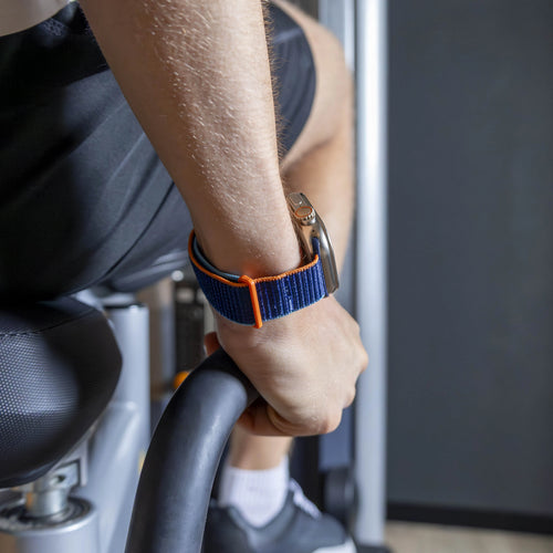 Correa nylon con hebilla Apple Watch (azul oscuro)